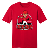Hunter Greene MLBPA Tee red